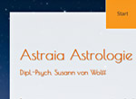 Website Astraia- Astrologieschule